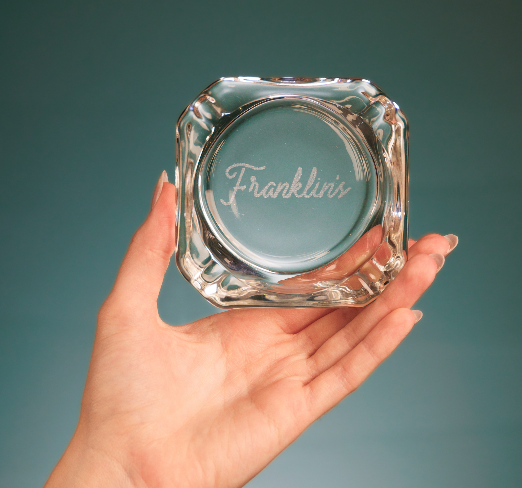 Franklin's Glass Ashtray Small