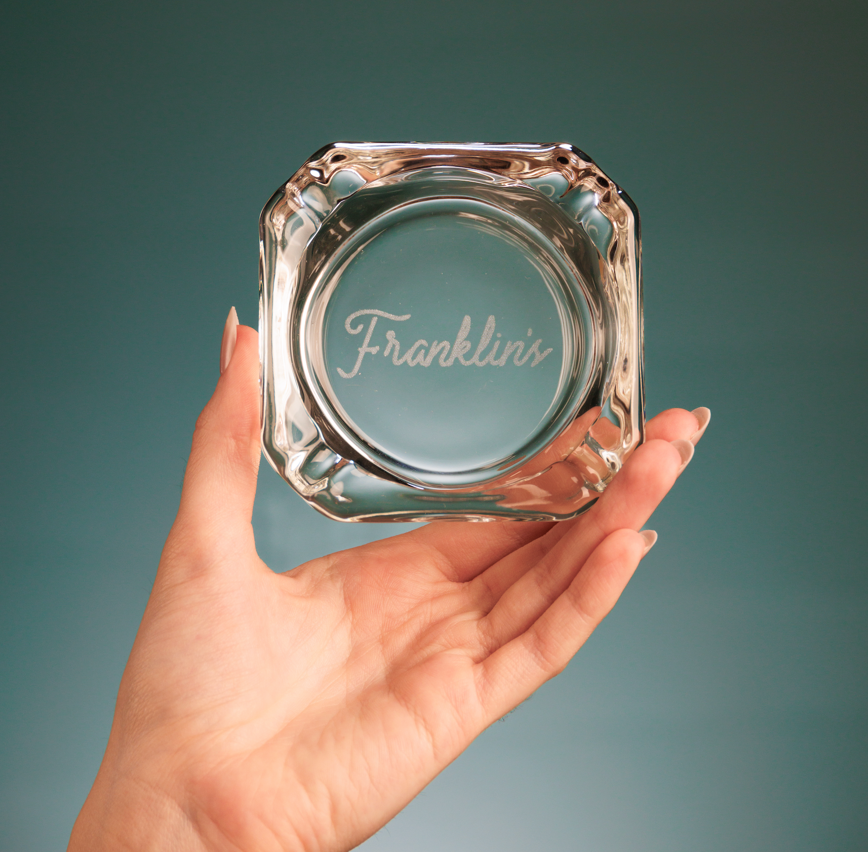 Franklin's Glass Ashtray Small